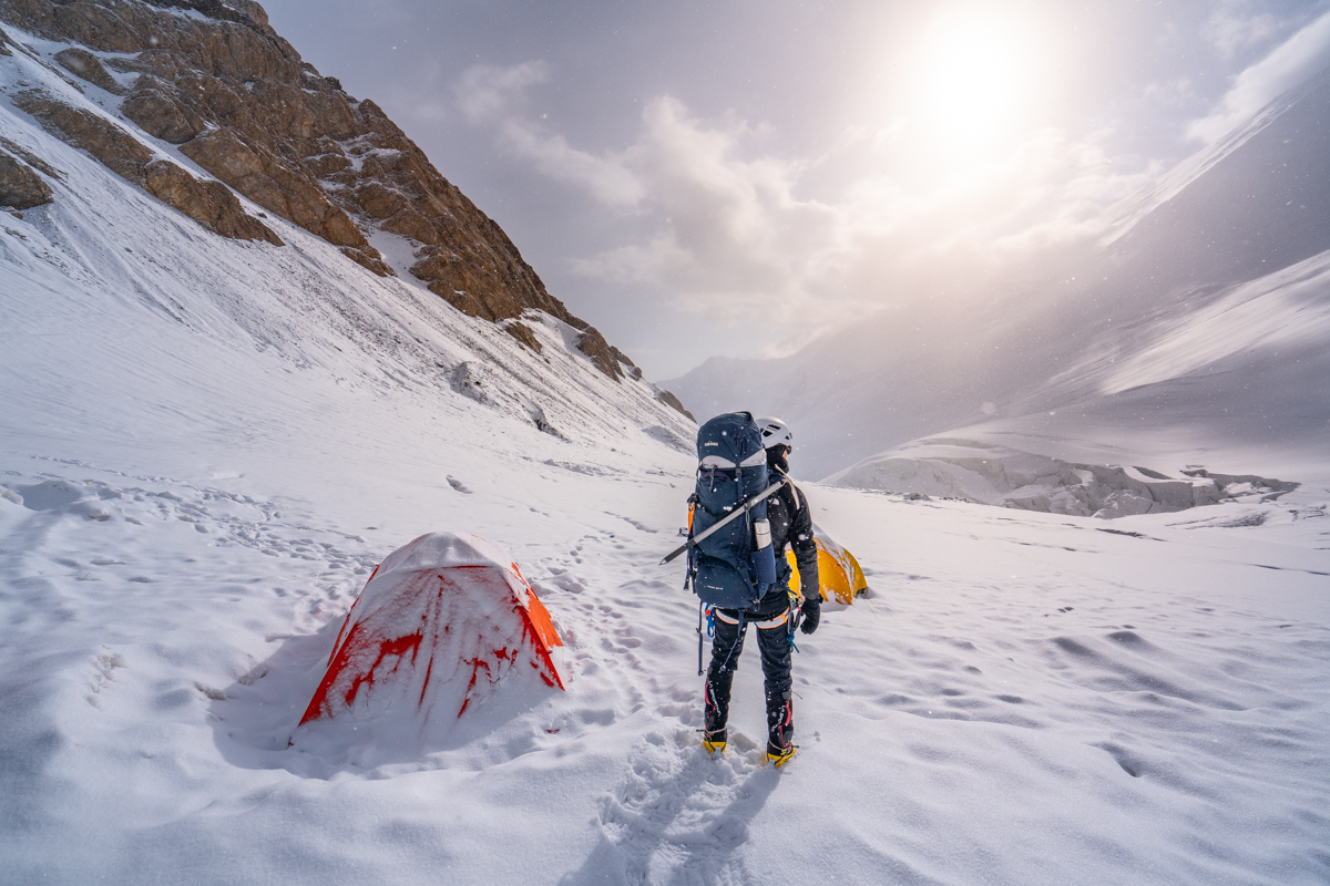 Ready to descent to Camp 1