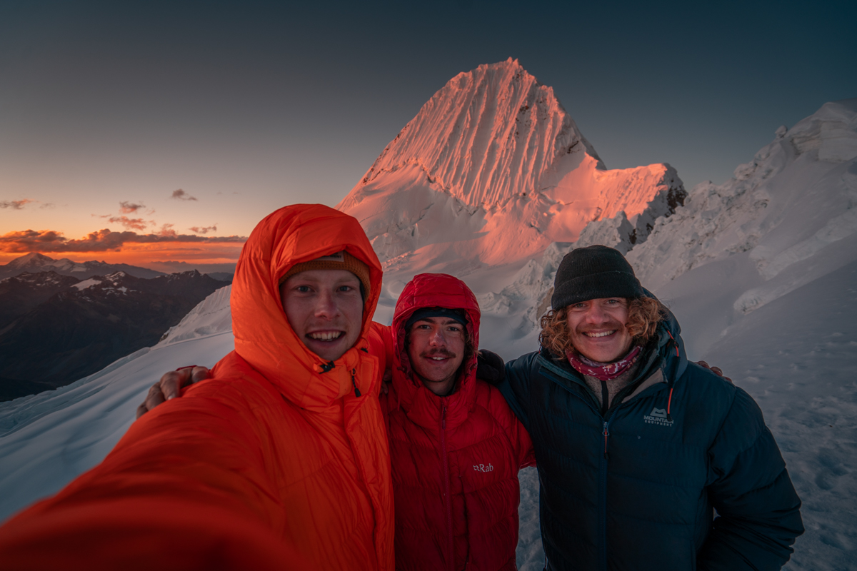 Hyped for the next day's climb