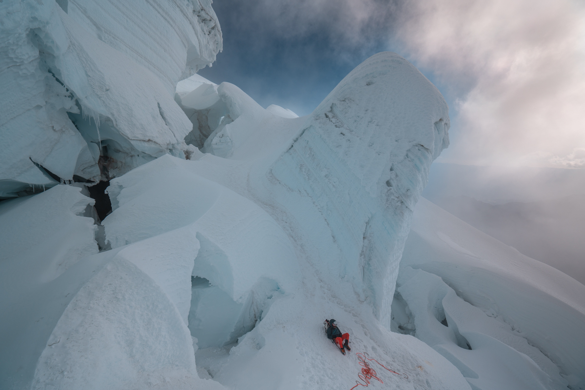 Short break in an icefall...