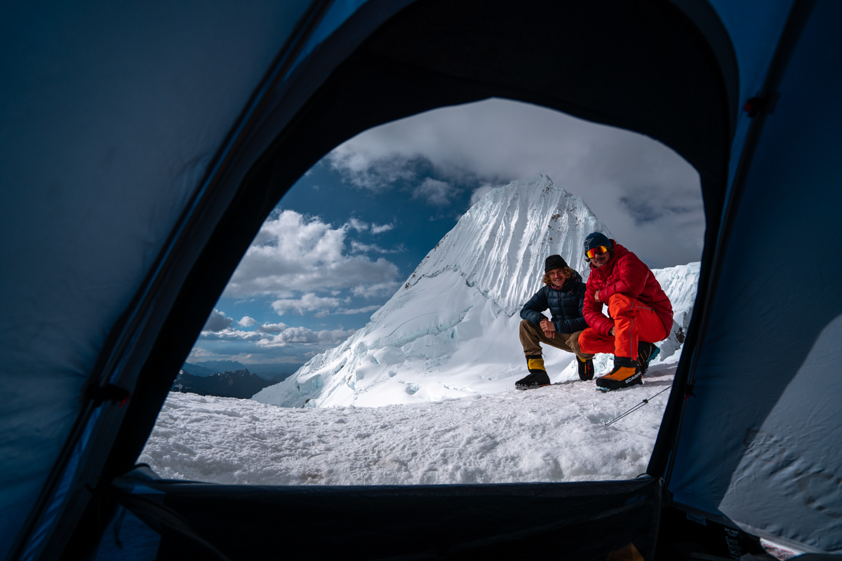 View out of our tent