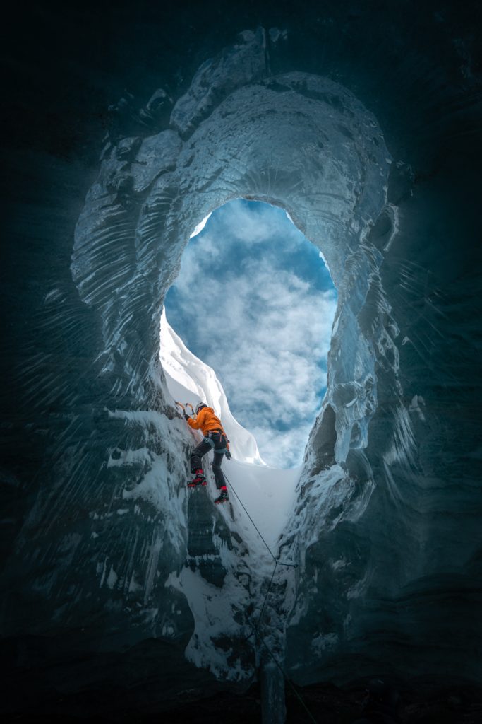 Tom Czermak Iceclimbing in Austria