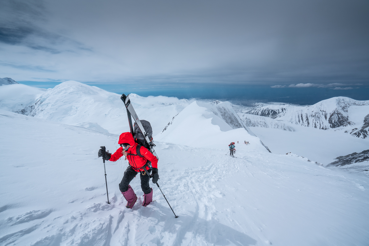 Sabrina above Camp 3