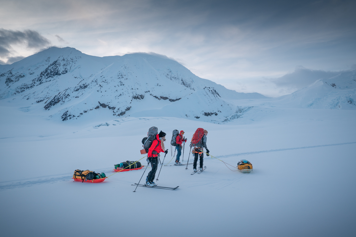 Short break on the Kahiltna Glacier
