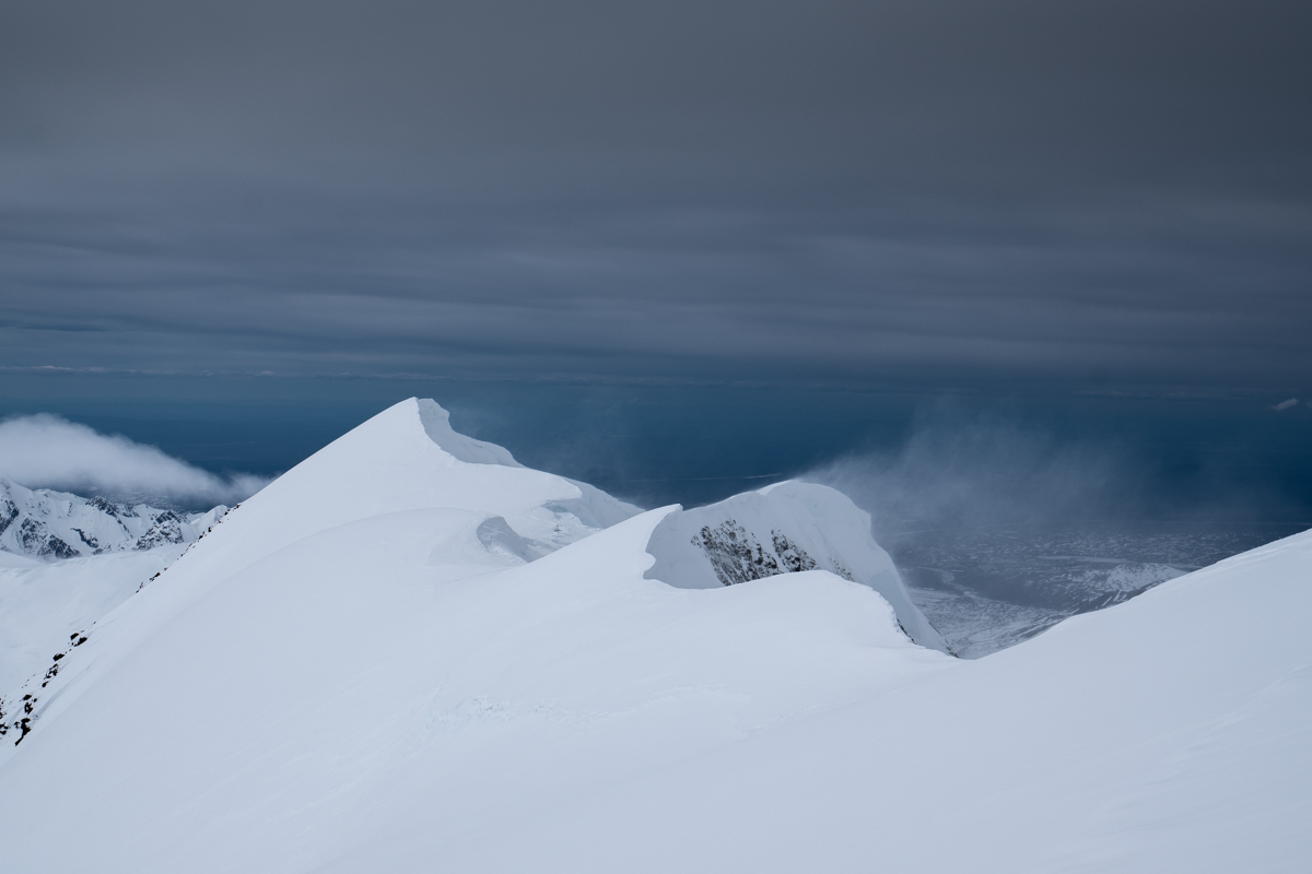Spectacular ridge above Camp 3